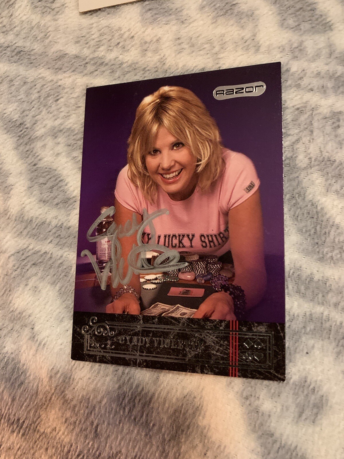 Cyndy Violette Signed Trading Card Autographed Poker Legend
