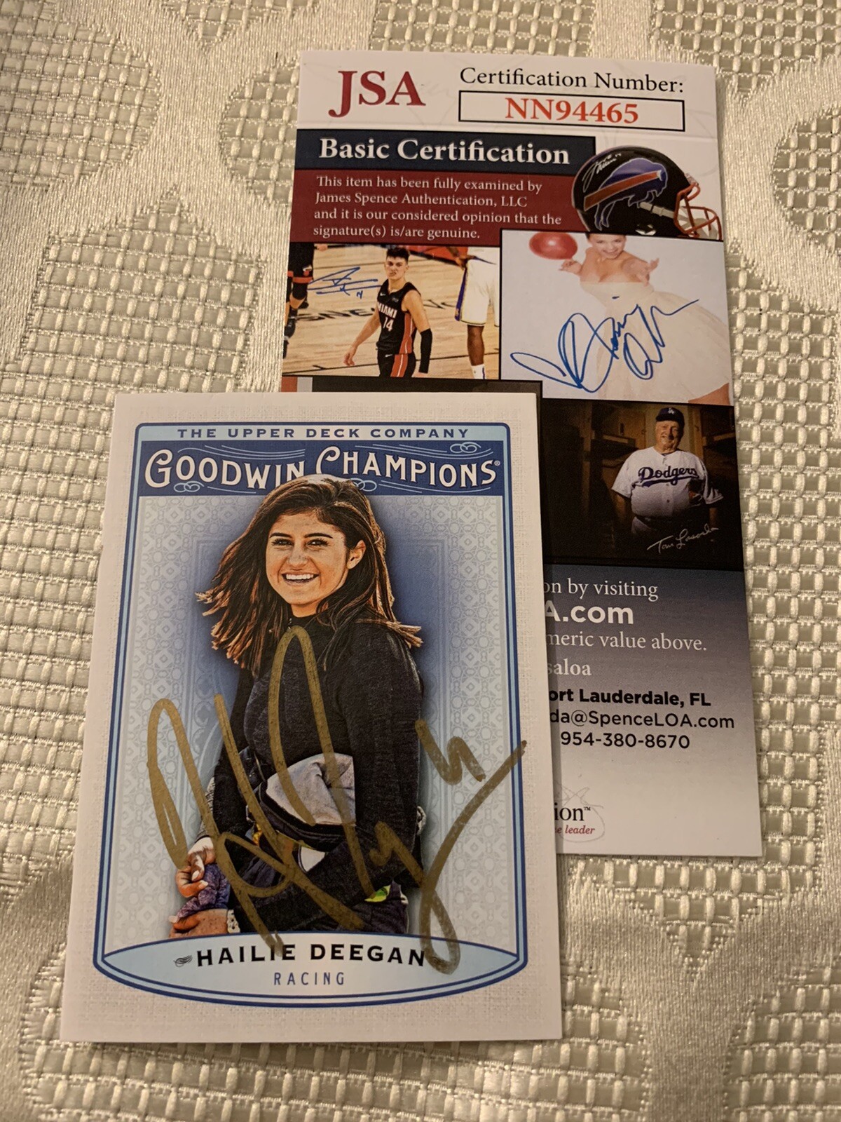 Hailie Deegan Signed Nascar Trading Card Goodwin 2019 JSA Authenticated COA
