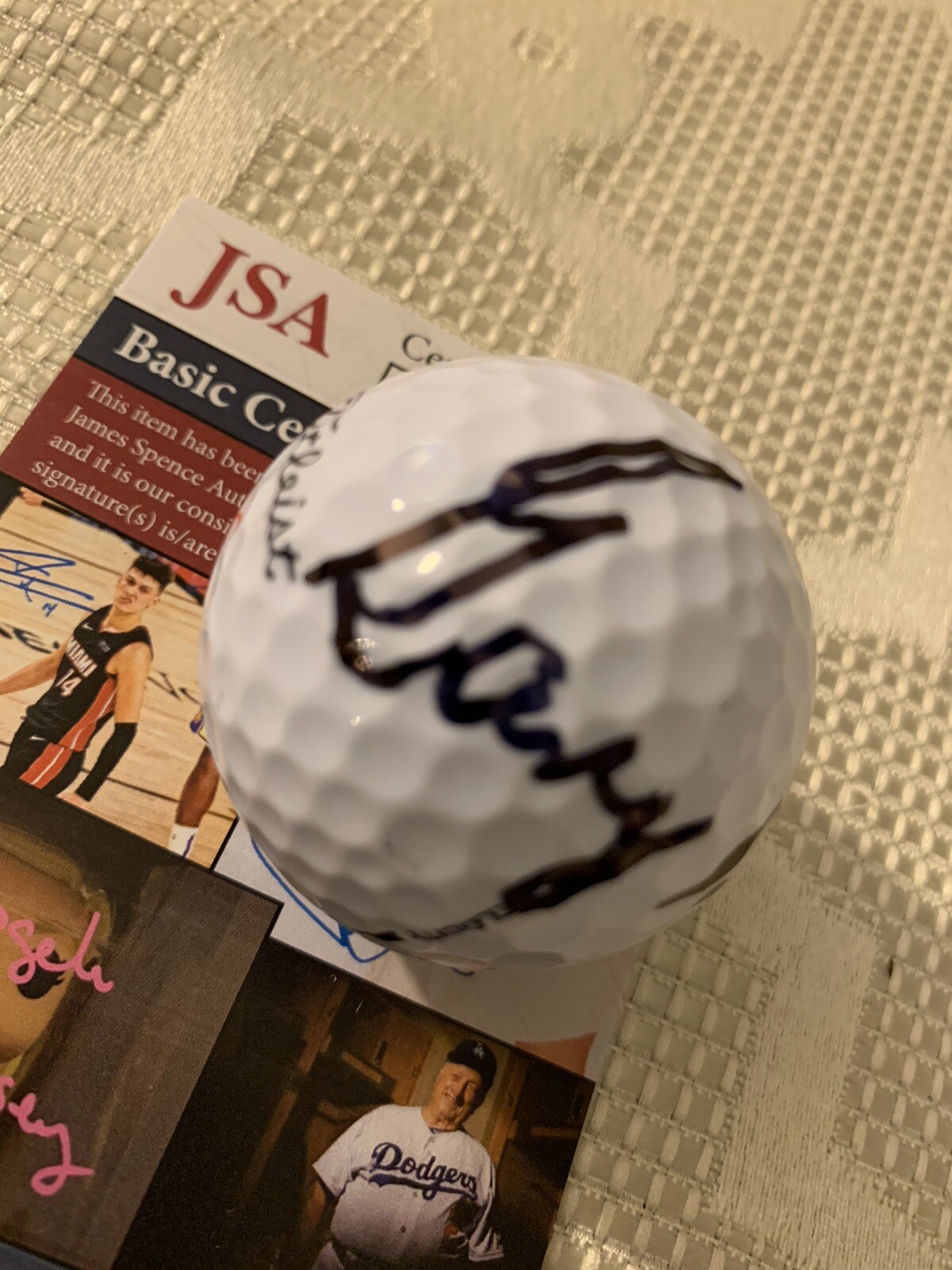 Gary Player Signed Masters Logo Ball Pga Tour Autographed JSA Authentication COA
