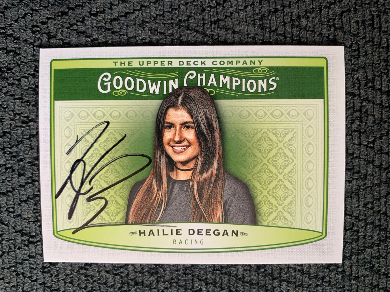 Hailie Deegan Signed Nascar Trading Card Autographed Goodwin Champions 2019
