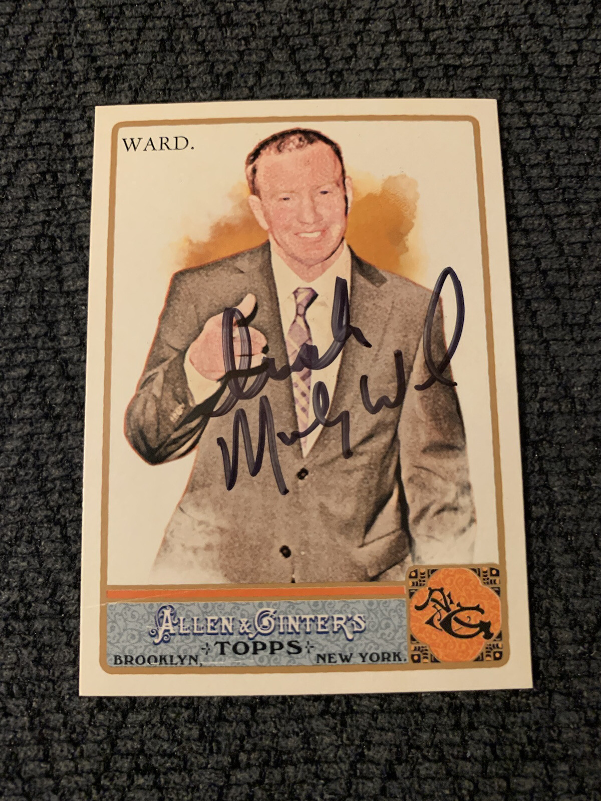 Irish Micky Ward Signed Trading Card Autographed Allen & Ginter
