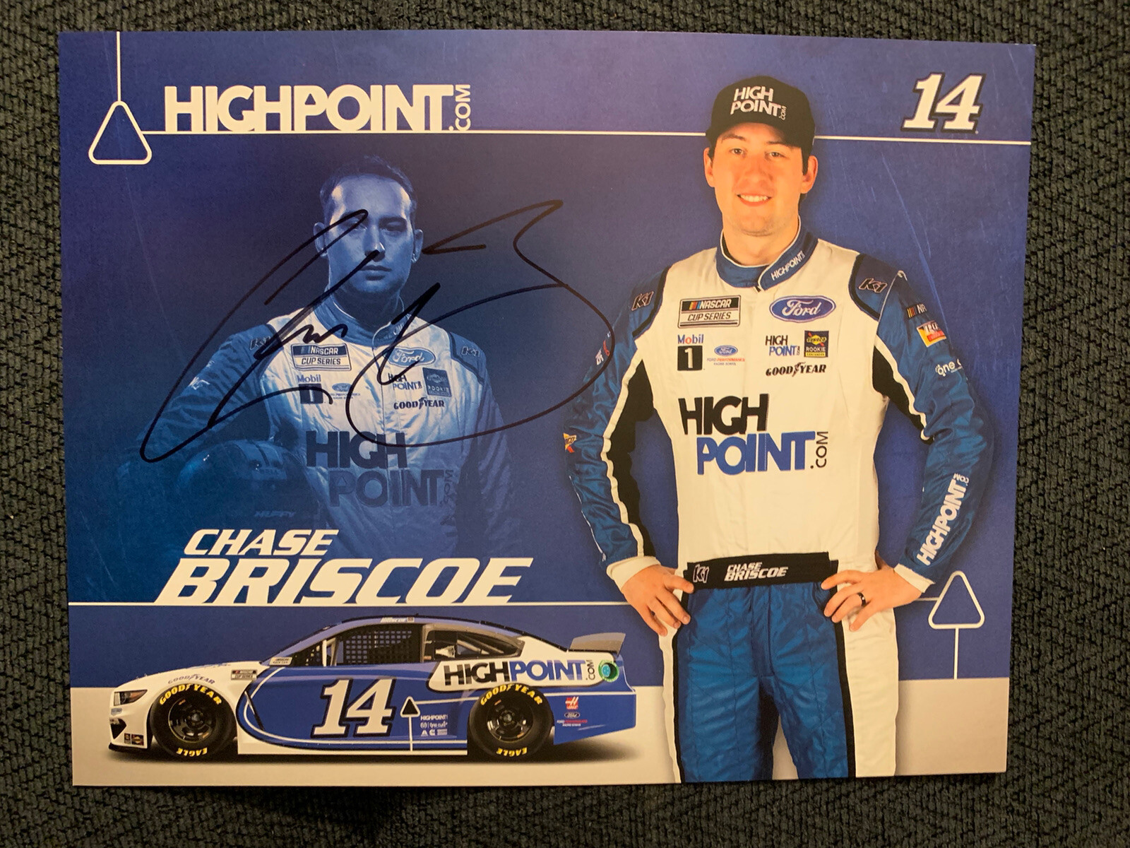 Chase Briscoe Signed Promo Hero Card Nascar Autographed 2021

