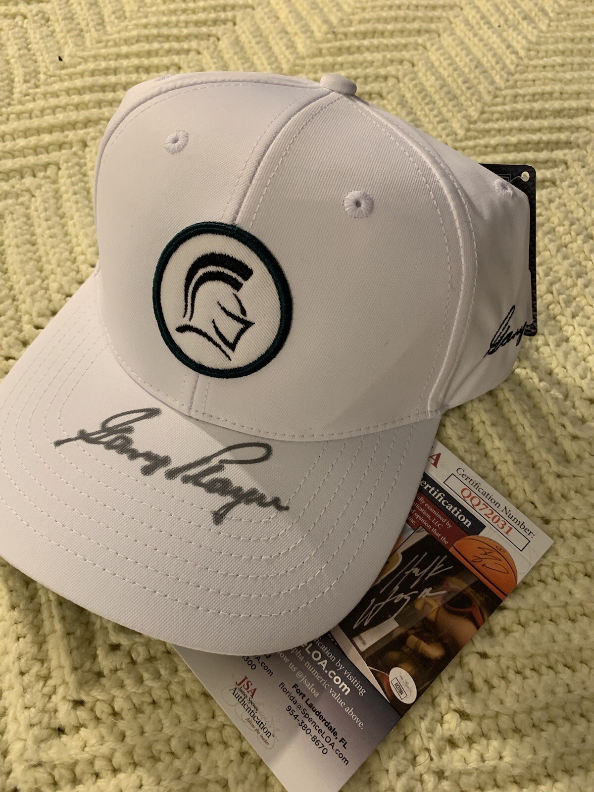 Gary Player Signed Black Knight SnapBack Hat Autographed JSA Authentication COA
