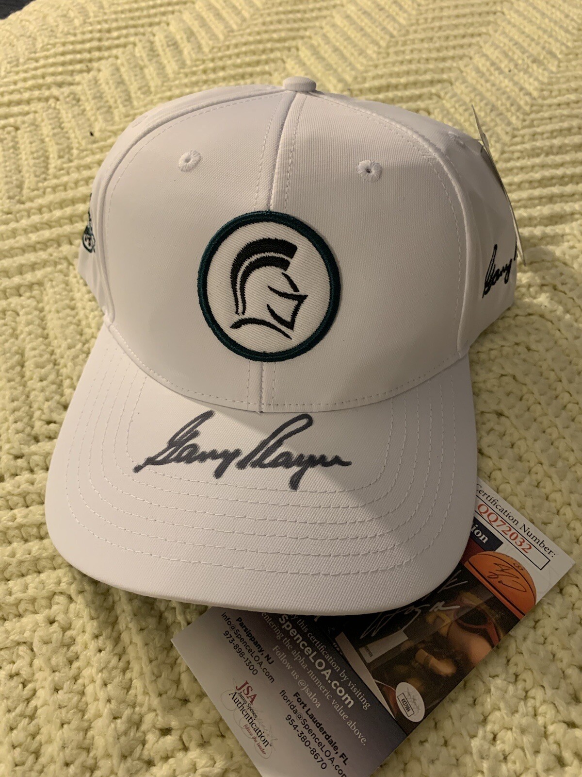 Gary Player Signed Black Knight SnapBack Hat Autographed JSA Authentication COA
