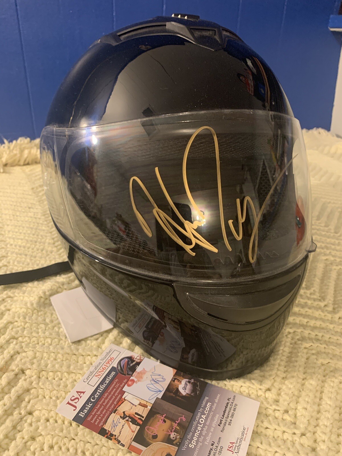 Hailie Deegan Signed F/S Full Size Helmet JSA Authenticated COA Nascar Racing
