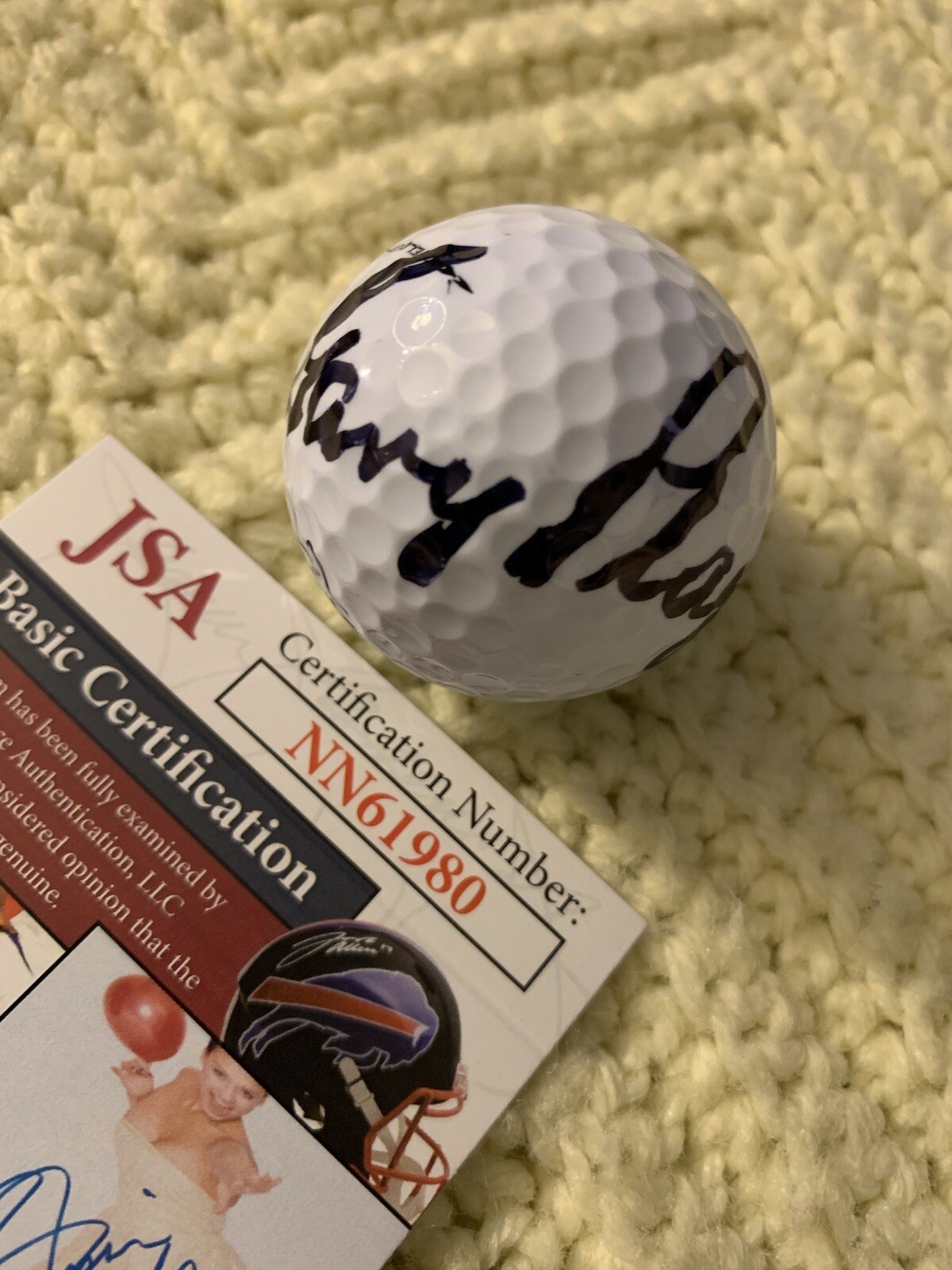 Gary Player Signed Masters Logo Ball Pga Tour Autographed JSA Authentication COA
