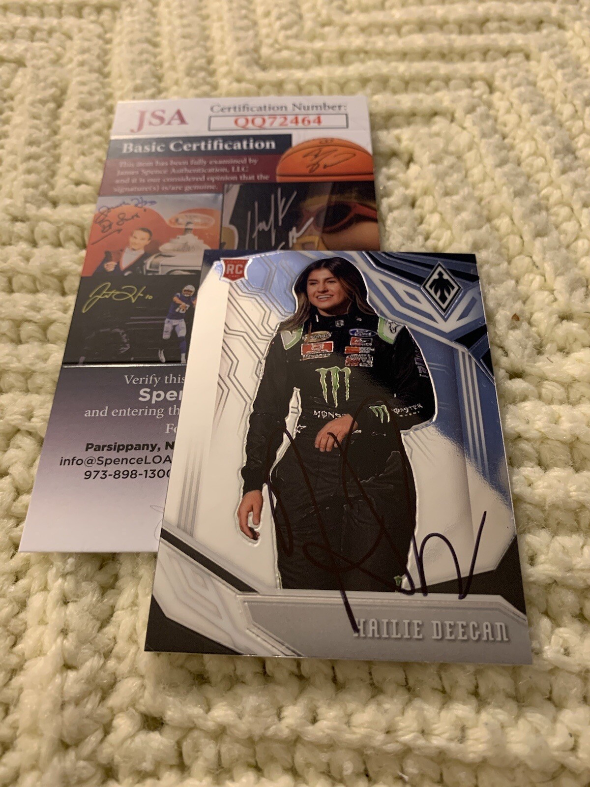 Hailie Deegan Signed Nascar Trading Card 2020 JSA Authenticated COA
