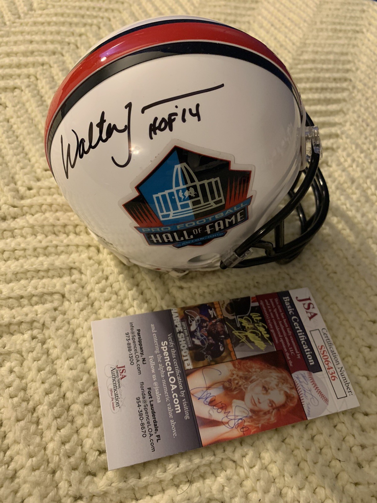 Walter Jones Signed Mini Helmet JSA Authenticated COA Hall Of Fame Autographed
