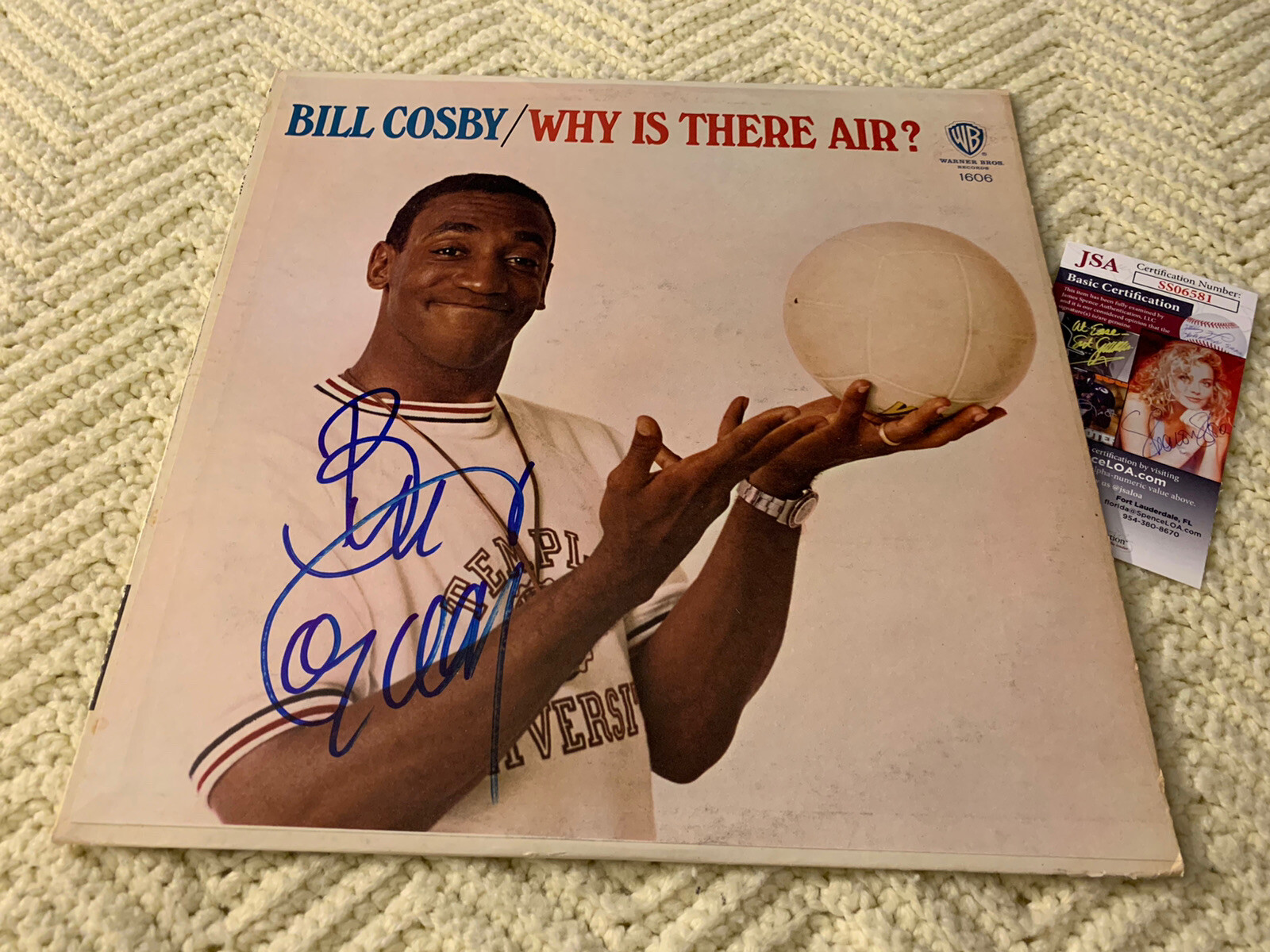 Bill Cosby SIGNED ALBUM COVER Why Is There Air? JSA Authenticated COA
