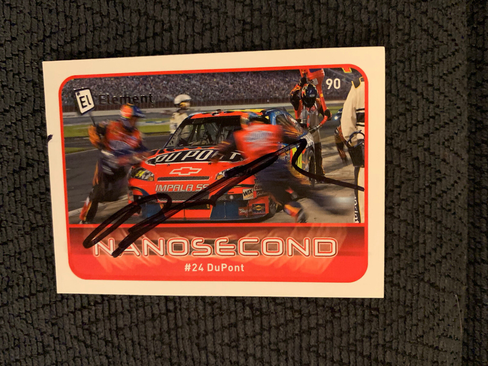 Jeff Gordon Signed Nascar Trading Card Racing Legend Autographed
