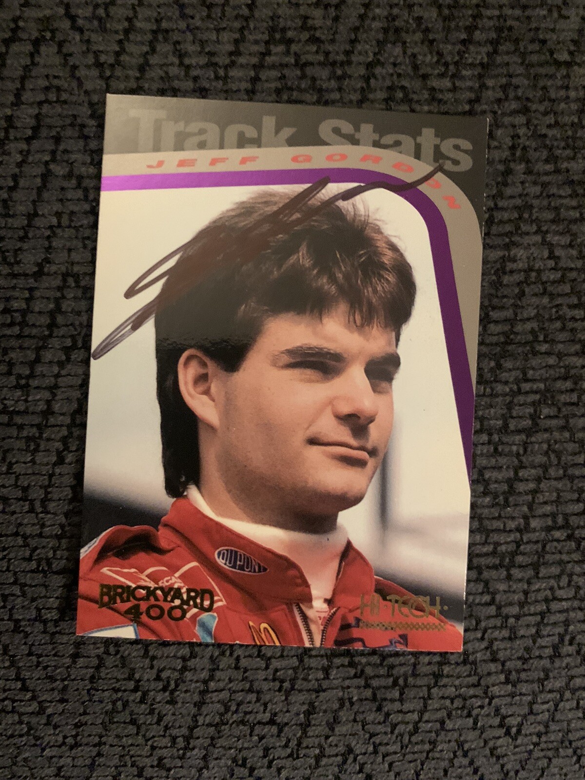 Jeff Gordon Signed Nascar Trading Card Racing Legend Autographed
