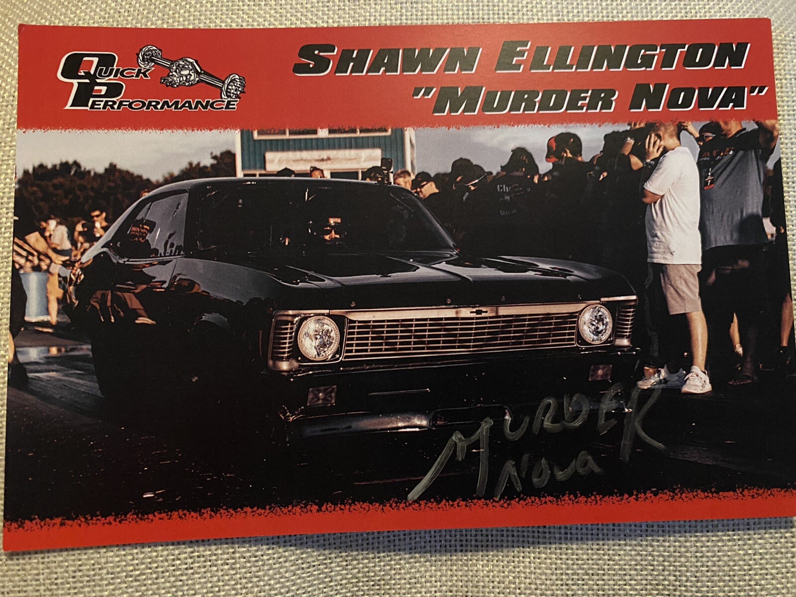 Shawn “Murder Nova” Ellington Signed Street Outlaws Promo Card 2021 PRI
