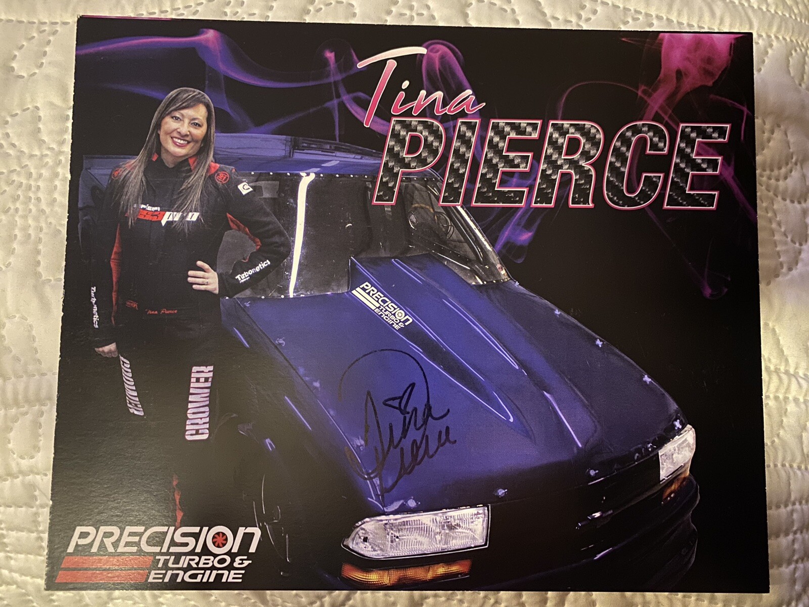 Tina Pierce Signed Street Outlaws Promo Card Autographed
