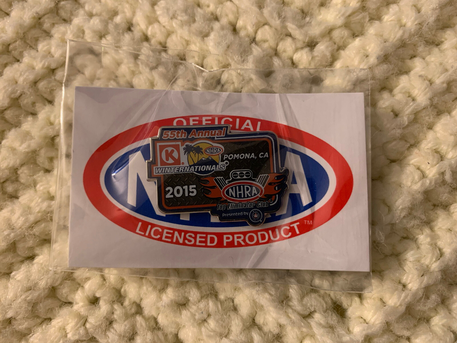 2015 Winternationals Pomona NHRA Top Eliminator Collector Lapel Pin
