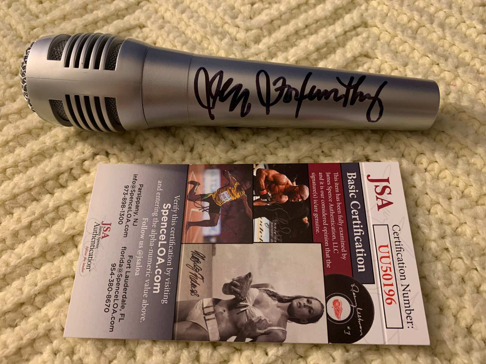 Comedian Jeff Foxworthy Signed Mic Microphone JSA Authentication COA

