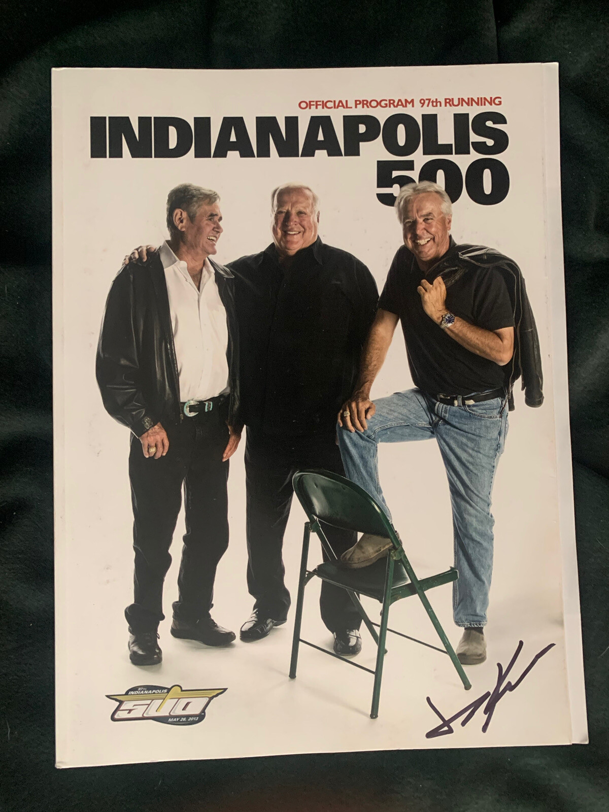 2013 Indy 500 Program Signed By Winner Tony Kanaan Autographed Indianapolis
