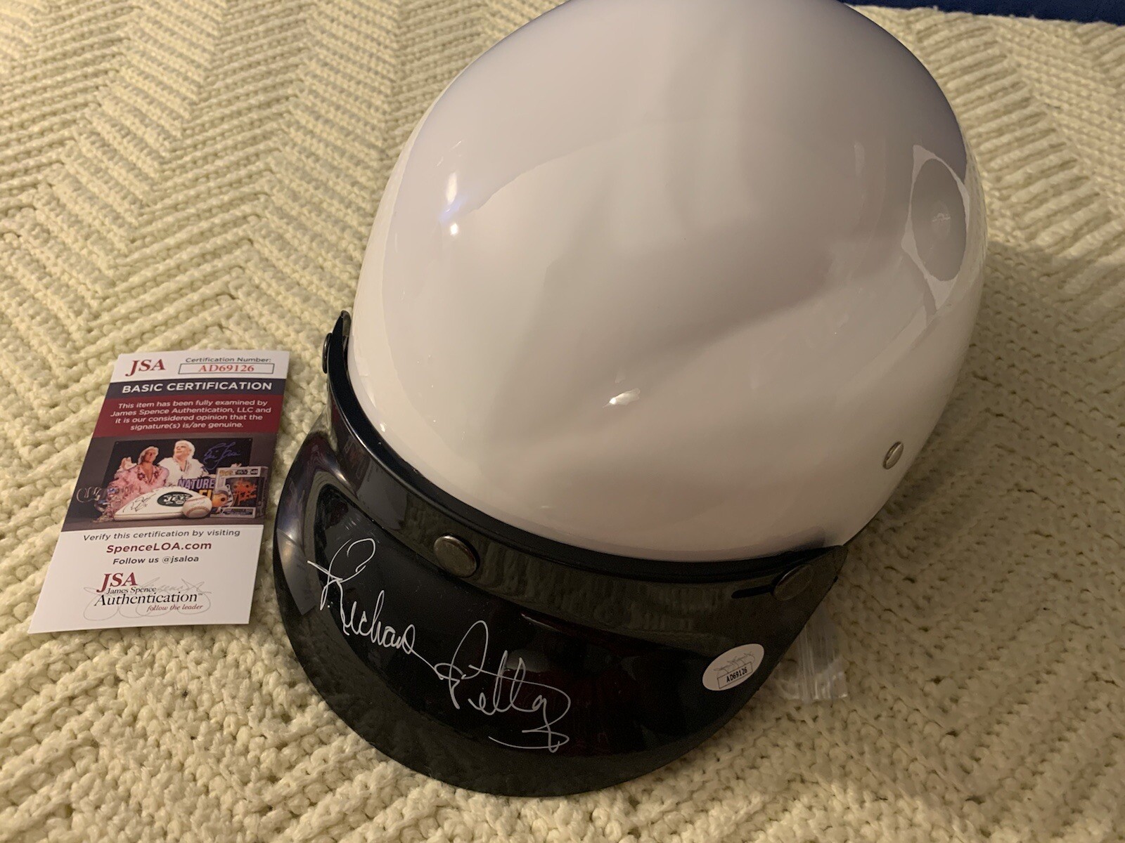 Richard Petty Signed Full Size Open-Faced Helmet New JSA Authenticated COA
