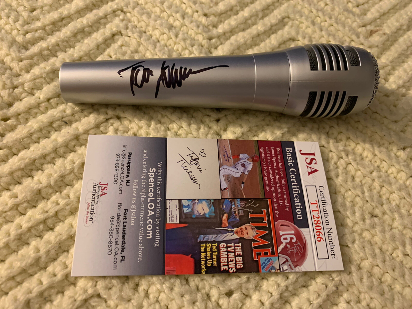 Tom Johnston & Michael McDonald Signed Mic Microphone JSA Authentication COA
