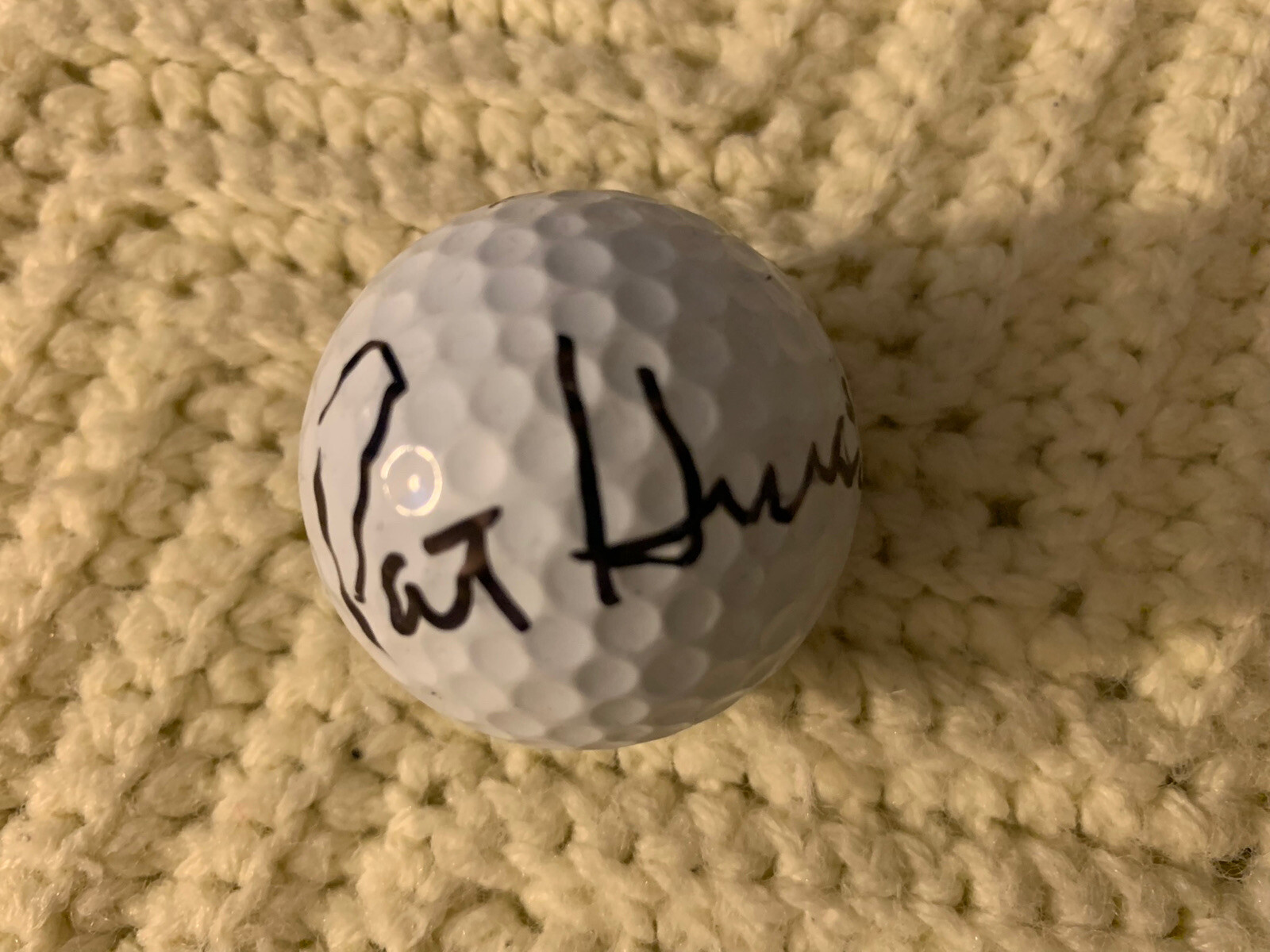 Pat Hurst Signed Golf Ball Autographed LPGA

