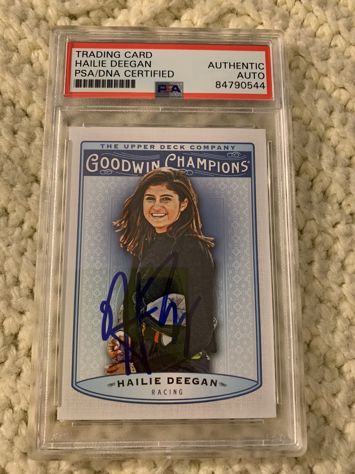 Hailie Deegan Signed 2019 Goodwin Champions Card #17 PSA /DNA Slab COA Autograph

