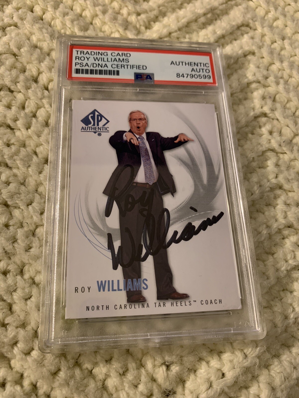 Roy Williams Signed 2011 UD SP Authentic Card #83 PSA /DNA Slab COA Autograph
