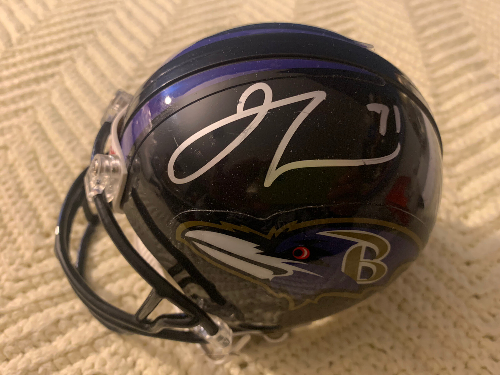 Jamal Lewis Signed Baltimore Ravens Mini Helmet Autographed
