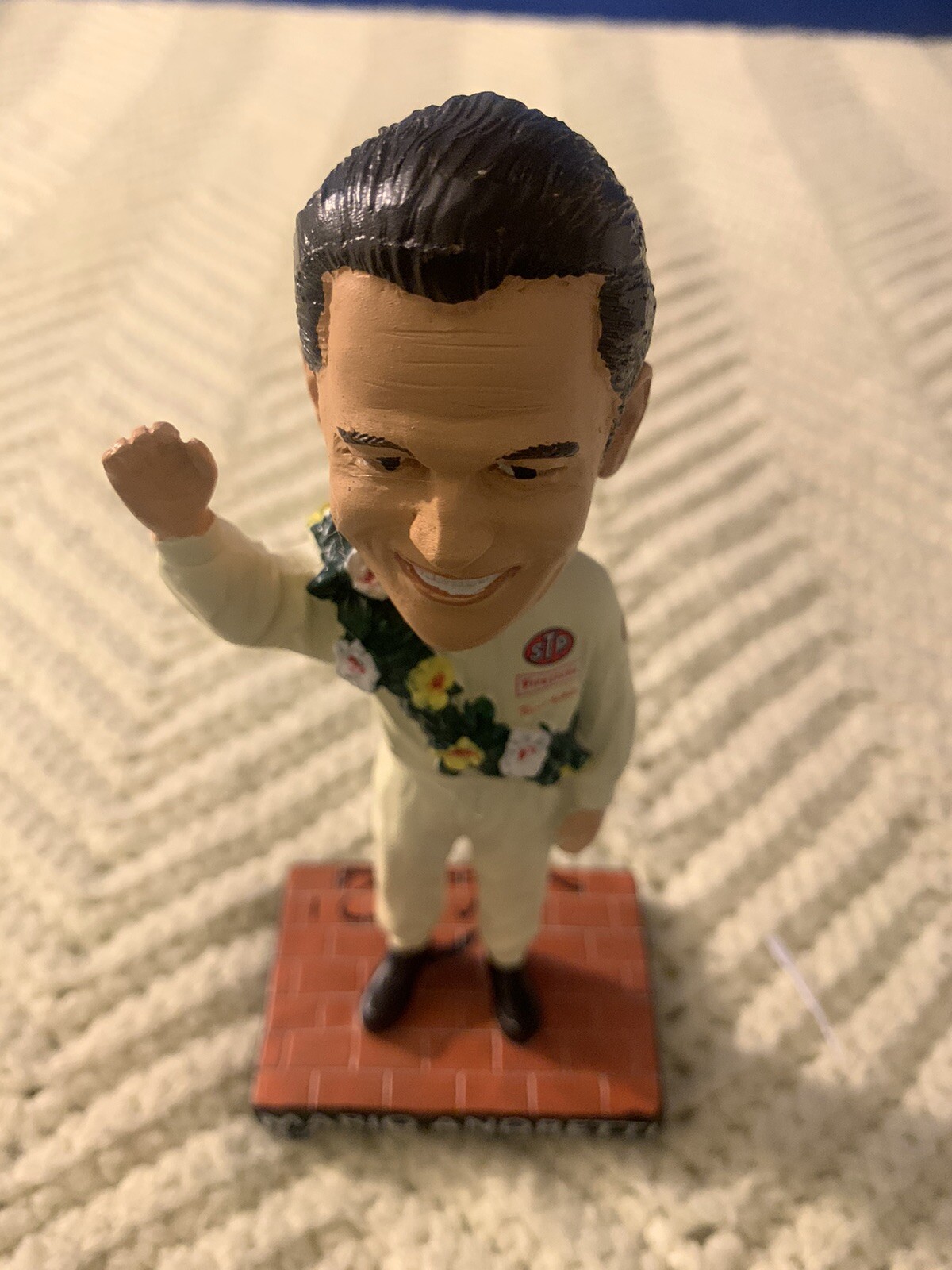 2019 Indianapolis 500 Signed Mario Andretti Bobblehead 50th Ann Autographed 1
