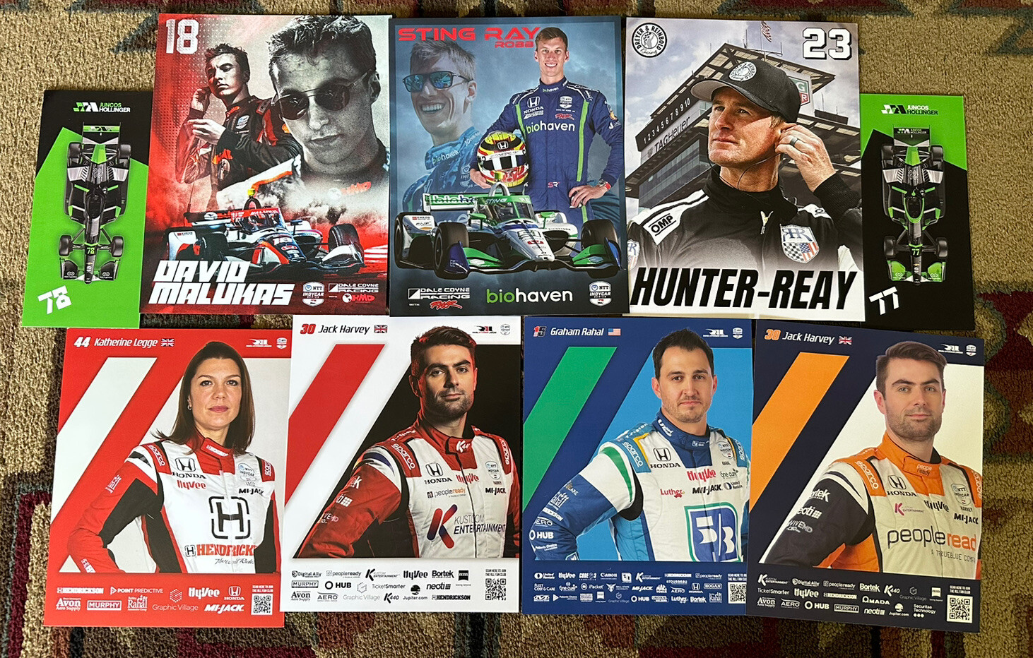 24 2023 Indianapolis 500 Lot Promo Cards Indy Car Not Signed 107th Running
