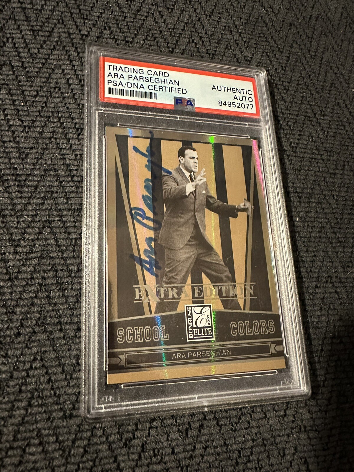 New ListingAra Parseghian Signed 2007 Donruss Elite Extra #SC-18 Card PSA /DNA Slab COA
