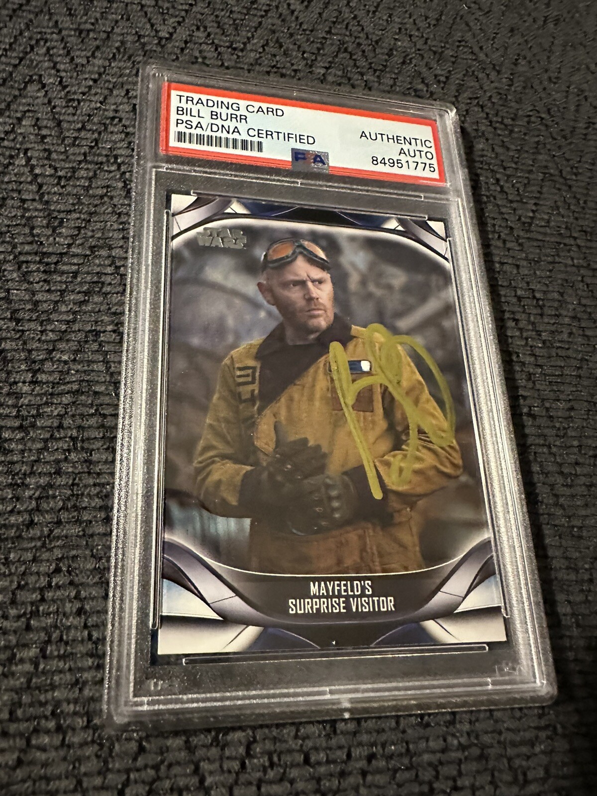 New ListingBill Burr Signed 2021 Topps The Mandalorian #77 Card PSA /DNA Slab COA Rookie RC
