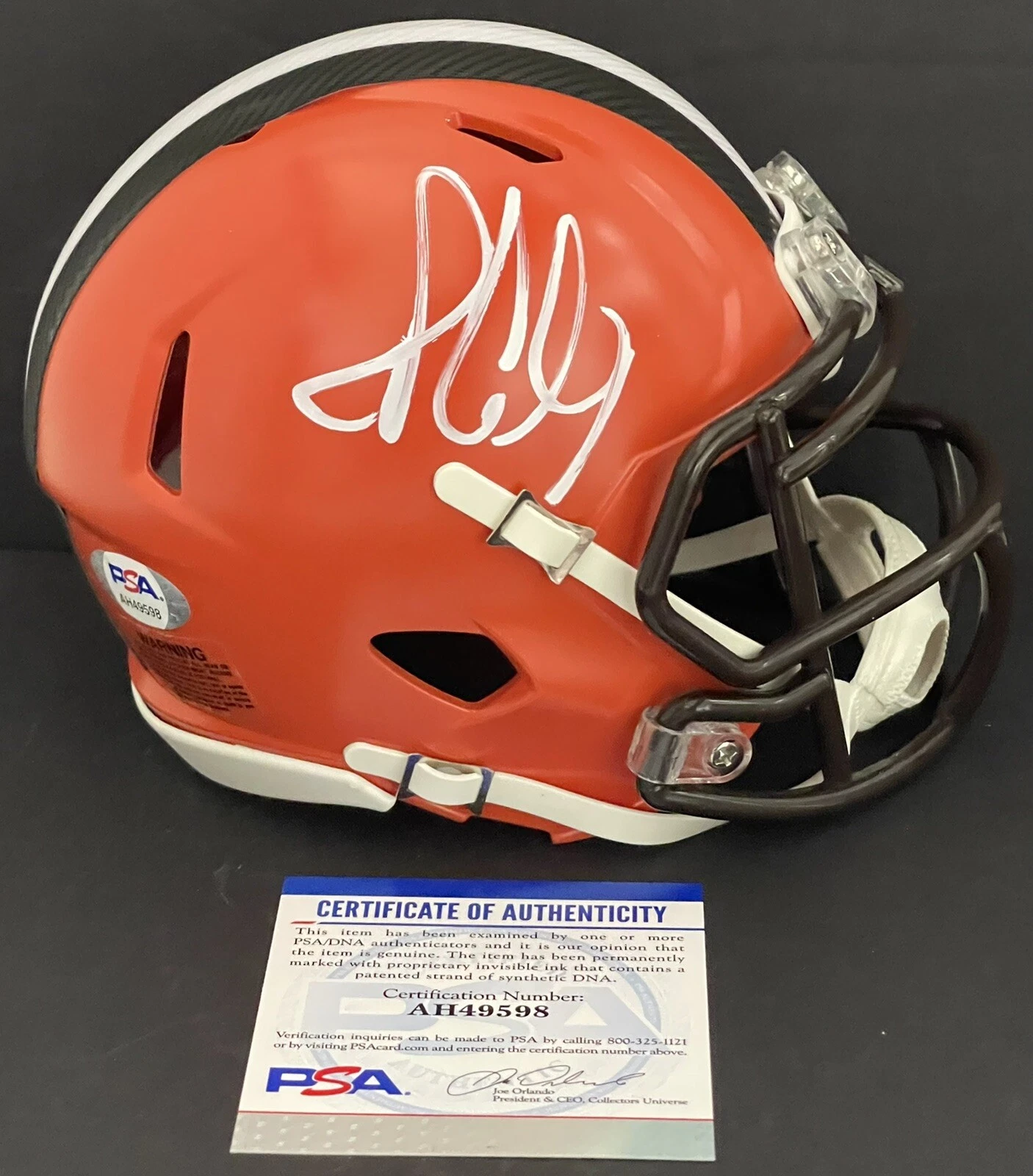 Jadeveon Clowney Signed Autographed Cleveland Browns Mini Helmet PSA/DNA
