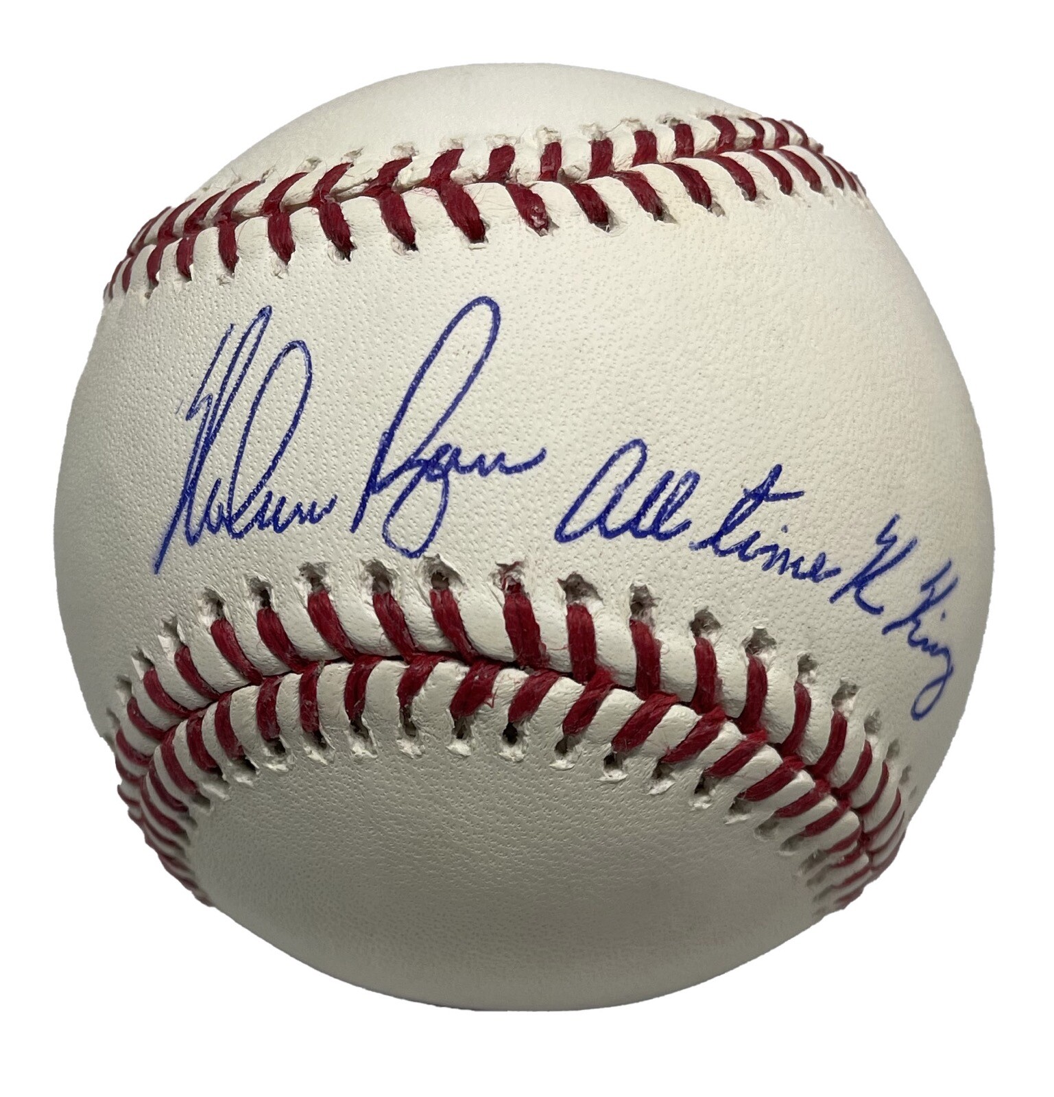NOLAN RYAN SIGNED ALL TIME K KING MLB BASEBALL AIV B012582
