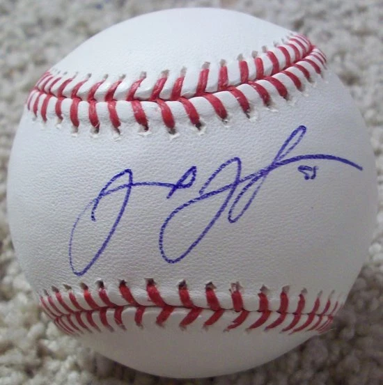 JOSH JOHNSON FLORIDA MARLINS SIGNED AUTOGRAPH ROMLB BASEBALL w/EXACT PROOF
