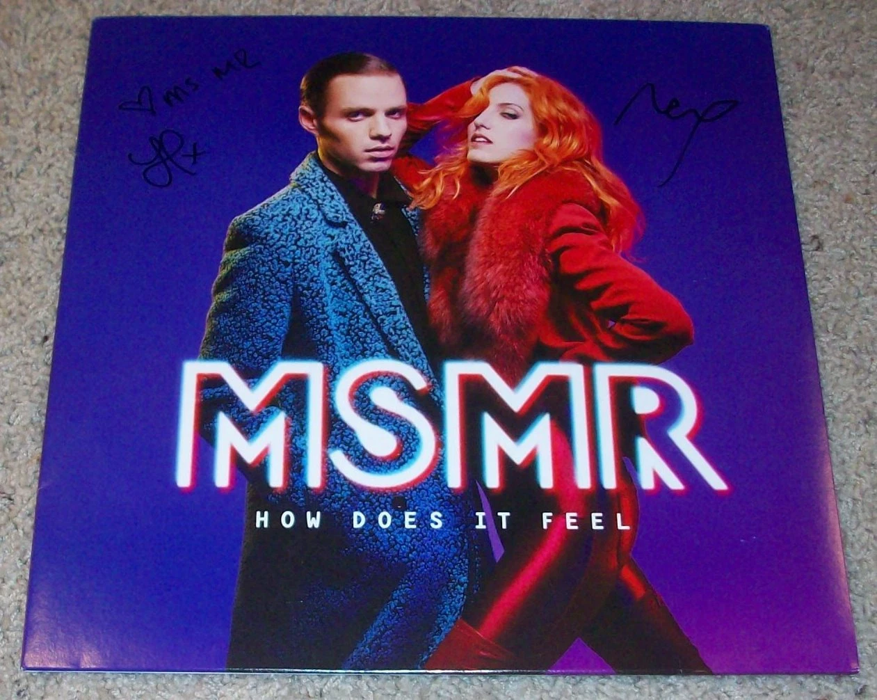 MS MR SIGNED AUTOGRAPH HOW DOES IT FEEL VINYL ALBUM w/EXACT PROOF LIZZY & MAX
