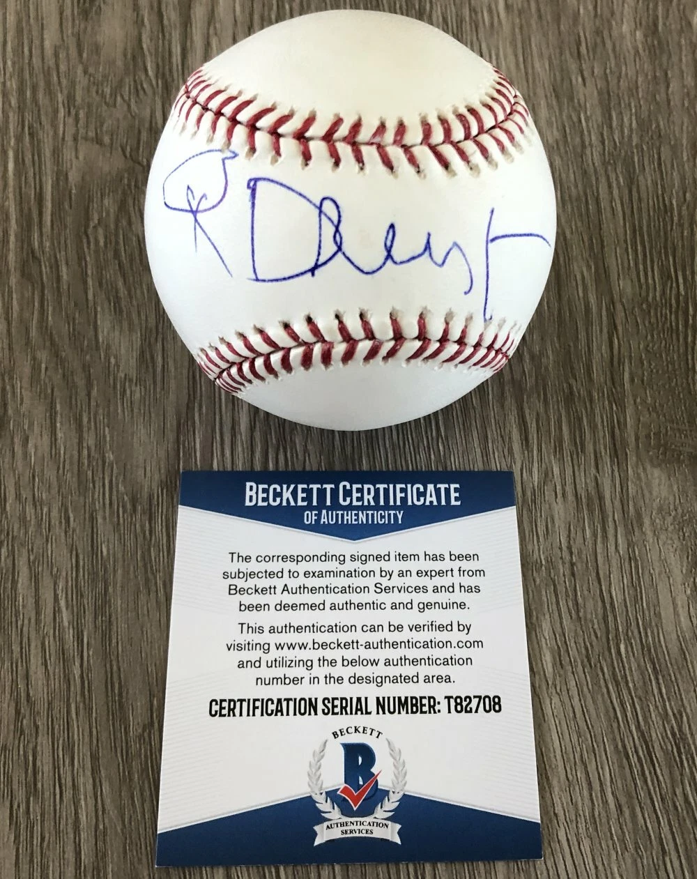 RICHARD DREYFUSS SIGNED AUTOGRAPH JAWS MLB BASEBALL w/PROOF & BECKETT BAS COA
