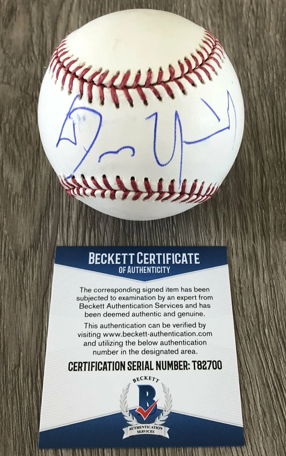 DENNIS QUAID THE ROOKIE SIGNED AUTOGRAPH MLB BASEBALL B w/EXACT PROOF & BAS COA
