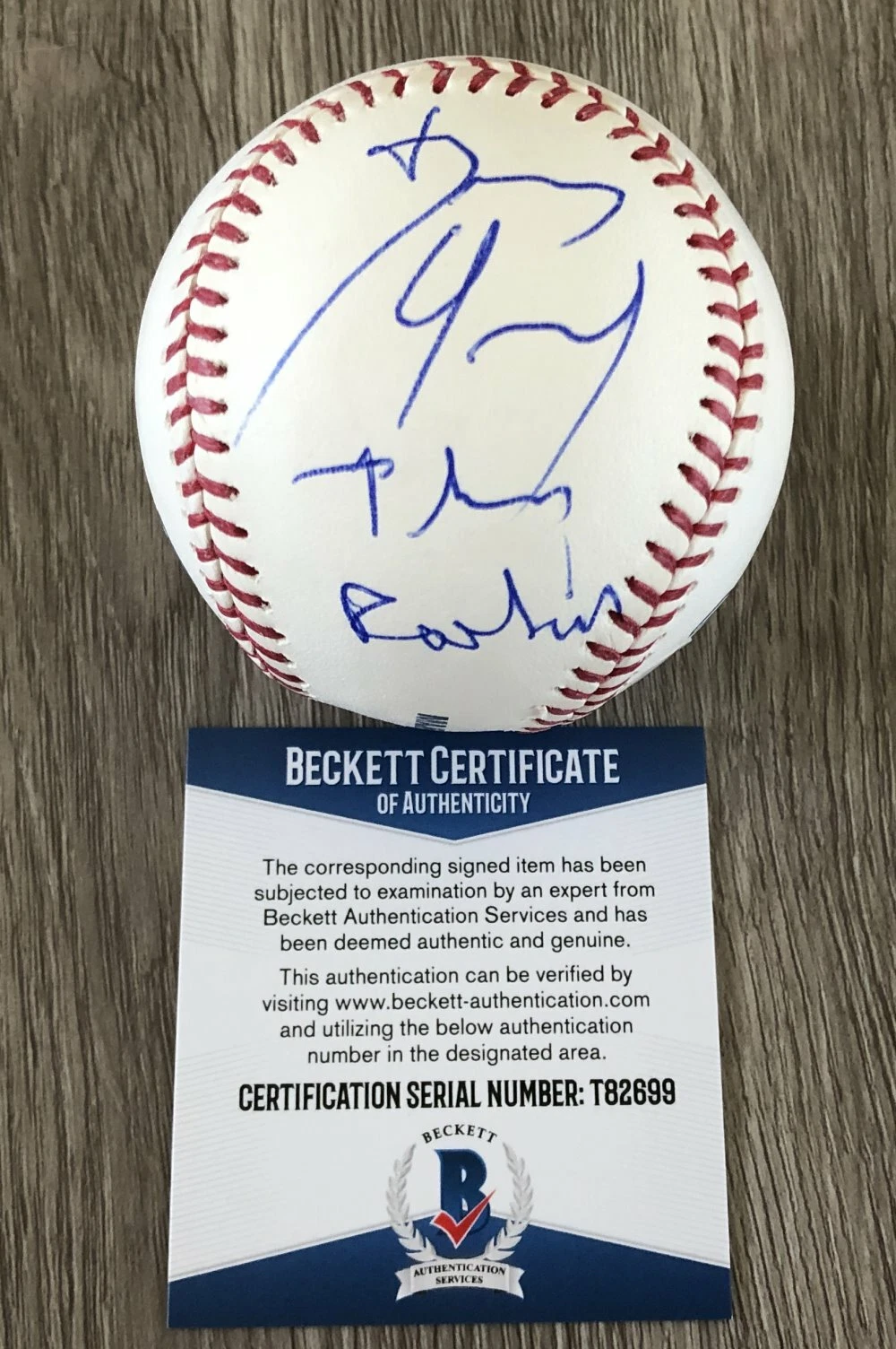 DENNIS QUAID SIGNED AUTOGRAPH MLB BASEBALL THE ROOKIE A w/EXACT PROOF & BAS COA
