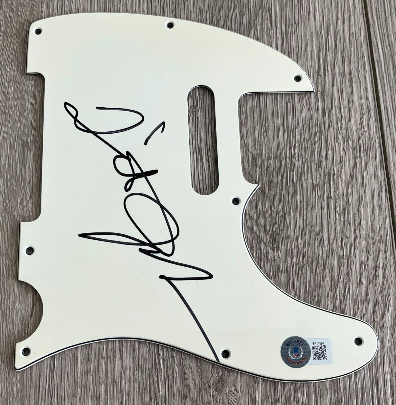 TITO JACKSON 5 FIVE SIGNED AUTOGRAPH TELECASTER GUITAR PICKGUARD w/PROOF
