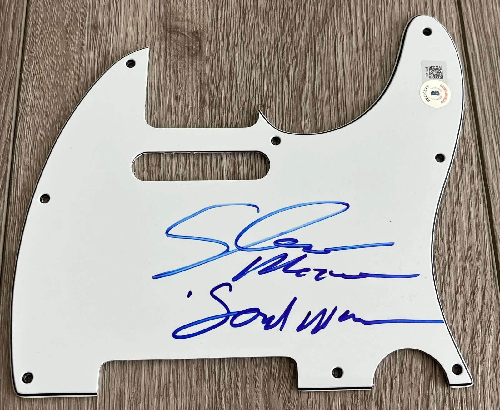 SAM MOORE SIGNED AUTOGRAPH SOUL MAN TELECASTER GUITAR PICKGUARD w/EXACT PROOF
