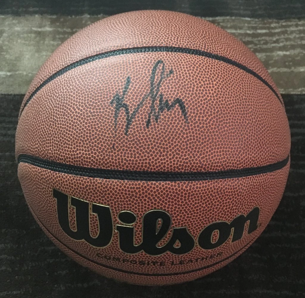 KU COACH BILL SELF KANSAS JAYHAWKS SIGNED AUTOGRAPH WILSON BASKETBALL w/PROOF

