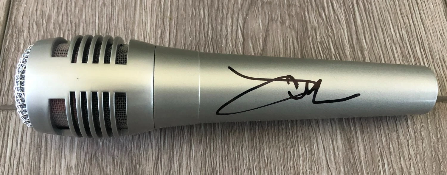 JAKE OWEN SIGNED AUTOGRAPH MICROPHONE B w/EXACT PROOF & BECKETT BAS COA
