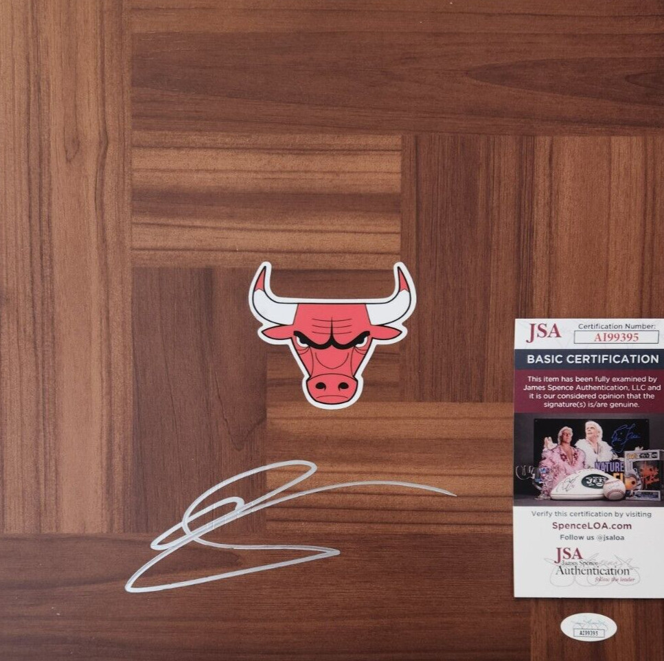 DEMAR DEROZAN SIGNED FLOORBOARD W/ JSA COA #AI99395 CHICAGO BULLS COLLECTIBLE MEMORABILIA