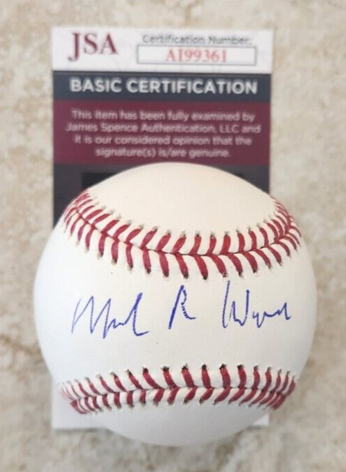 Mark Warner Signed OMLB Baseball JSA COA #AI99361 Virginia Senator
