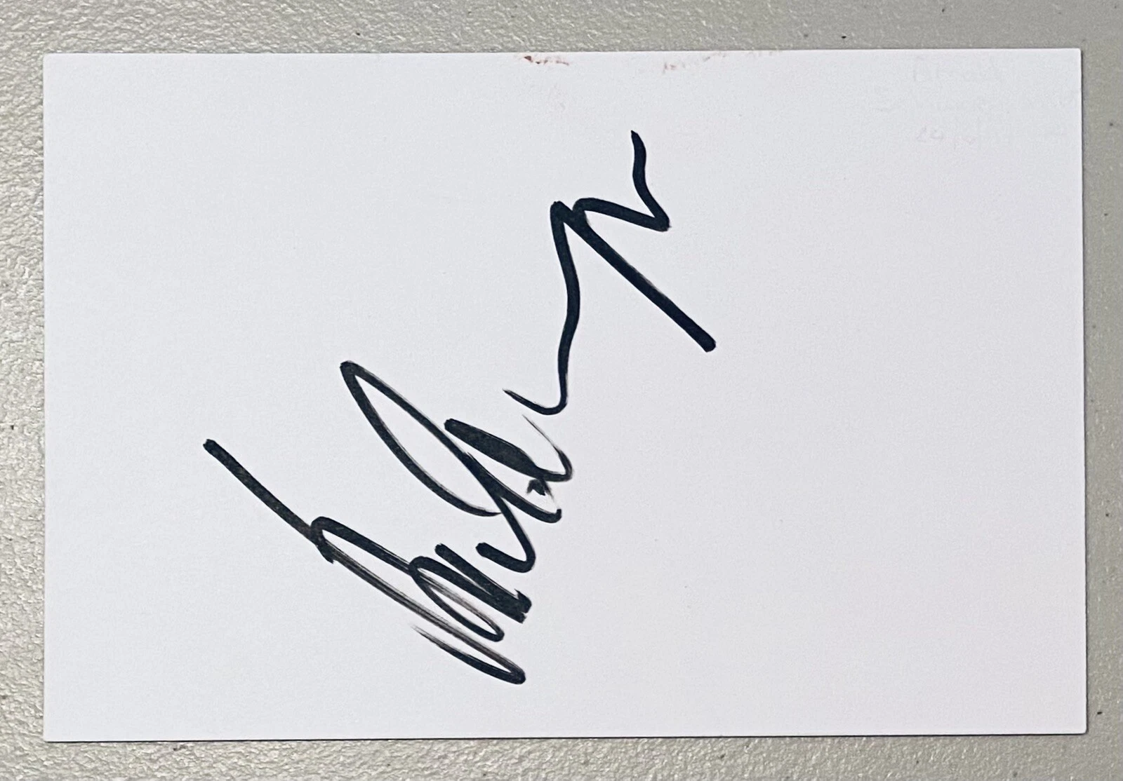 New ListingArnold Schwarzenegger Signed Autographed 4x6 Card JSA Letter The Terminator
