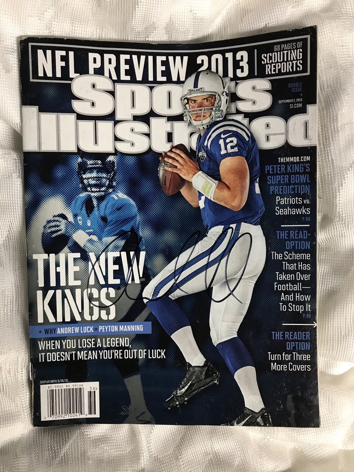 Andrew Luck signed Indianapolis Colts Sports Illustrated Autographed No Label
