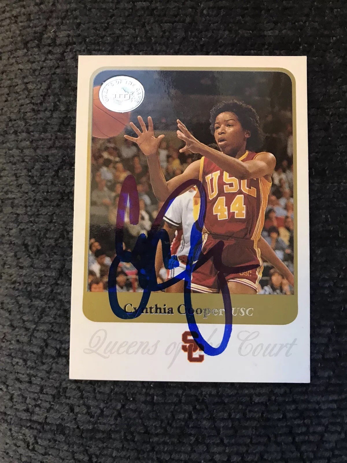 Cynthia Cooper Signed Basketball Trading Card Autographed Greats Of The Game
