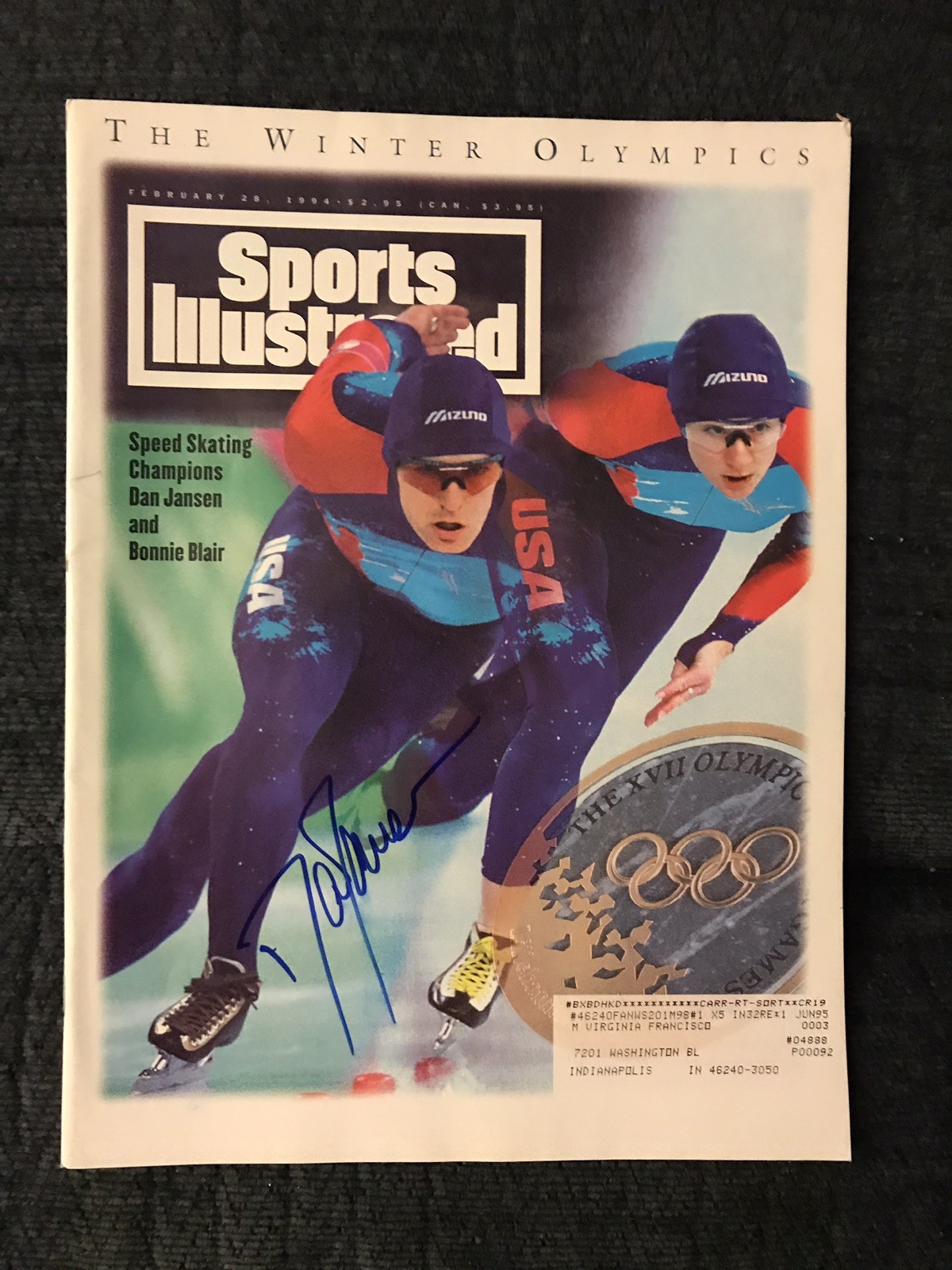 Autographed Dan Jansen Sports Illustrated Magazine Signed
