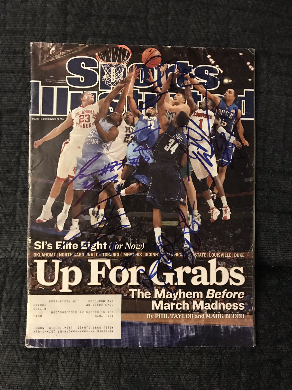 Ty Lawson Gerald Henderson Thabeet Etc Signed Sports Illustrated Magazine 3/9/09
