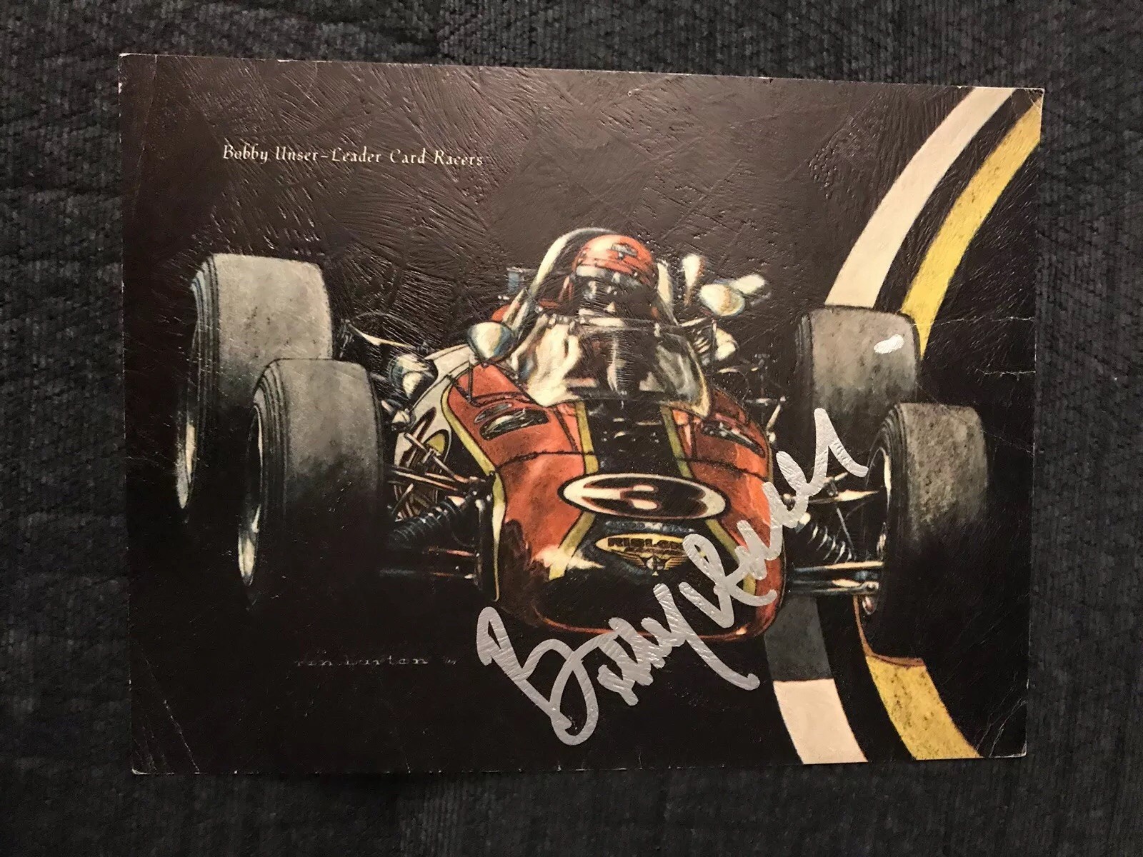 Bobby Unser Signed Indianapolis Indy 500 Picture Autographed
