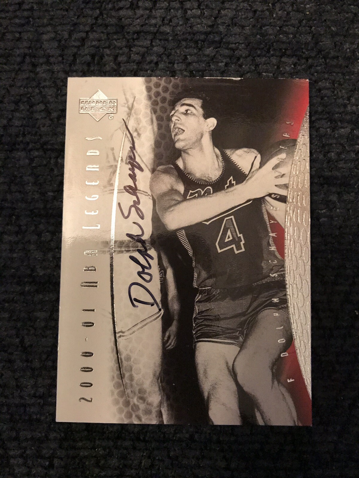 Dolph Schayes Signed Trading Card Autographed Basketball Hall Of Fame
